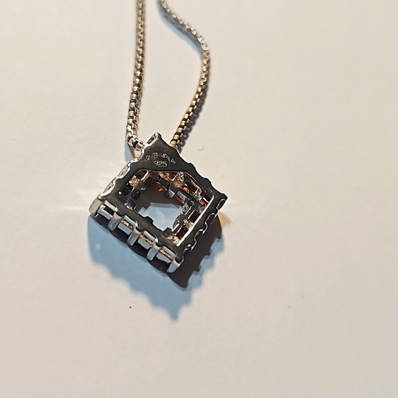 Vintage 925 Silver Necklace with Earrings Set NWT - Picture 5 of 8